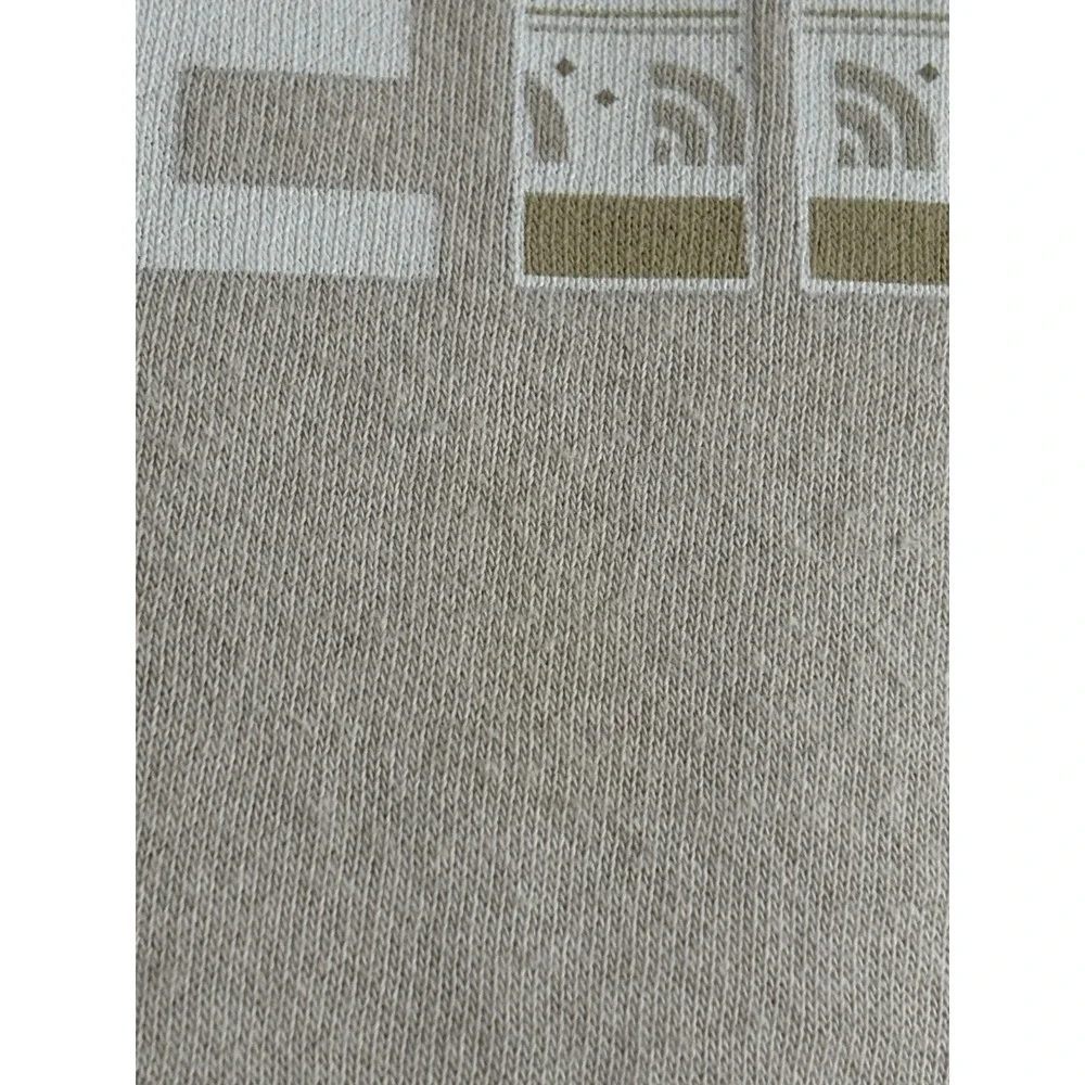 The North Face Women's Beige Hoodie Sweatshirt Logo Size Large